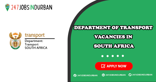 Department Of Transport Vacancies | Submit Online Application Department Of Transport Vacancies