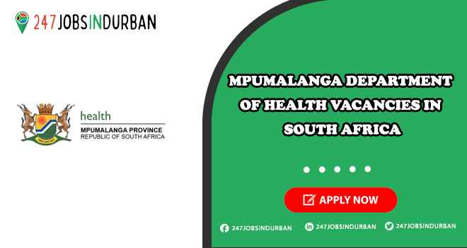 Mpumalanga Department Of Health Vacancies | Apply Online Today Mpumalanga Department Of Health