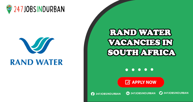 Rand Water Vacancies in Water Management Field | Submit Online Application Rand Water Vacancies