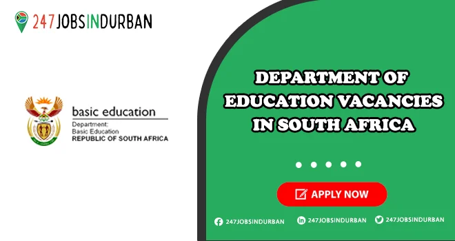 Department Of Education Vacancies | Apply Online for Latest Opportunities Department Of Education Vacancies